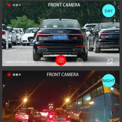 Sameuo U2000 - 4K - Dashcam vorne / hinten - WiFi - Videorekorder - Nachtsicht - Parkmonitor