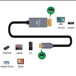 Thunderbolt 3 - USB - C DP1.4 cable -  for MacBook display XDR