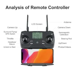 JJRC X19 - 5G - WIFI - FPV - GPS - 4K HD Dual Camera - RC Drone Quadcopter - RTF