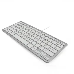 Computertastatur - USB - ergonomisches Design - für Apple / Windows / PC / Mac