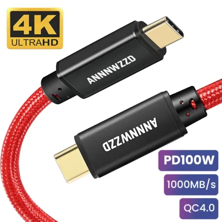 Snellaad- / dataoverdrachtkabel - USB 3.1 - type-C - PD - 100W - 40Gbps - 4K - HDKabels