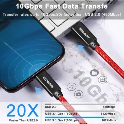 Cables4K HD gen2 cable - type c to USB c - 100W - Macbook / Samsung