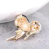 Vintage vogel broche met parelBroches