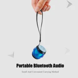 M&J - kabelloser Mini-Lautsprecher - mit Umhängeband - Bluetooth - LED