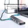 USB HUB adapter - 6 in - compatible dock - type C 3.0 splitter