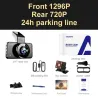 AZDOME M17 - dashcam - DVR - parkeermonitor - WiFi - nachtzicht - dubbele lensDash cams