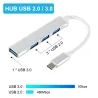 USB-C - HUB 3.0 3.1 Type-C - 4-poorts multisplitter - adapter OTGSplitters