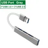 USB-C - HUB 3.0 3.1 Type-C - 4-poorts multisplitter - adapter OTGSplitters