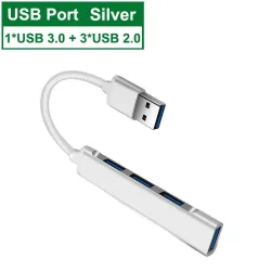 USB-C - HUB 3.0 3.1 Type-C - 4-portowy multi splitter - przejściówka OTGRozgałęźniki