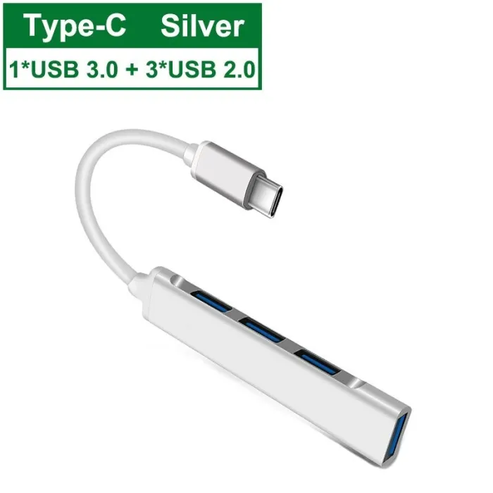 USB-C - HUB 3.0 3.1 Type-C - 4 port multi splitter - adapter OTG