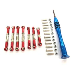 Metall-Lenkschwingenfuß - C Hinterradnabensitz - Servozugstange - für WLtoys-S 1:14 144001 RC-Car