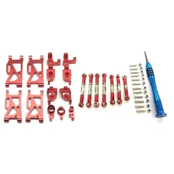 Metall-Lenkschwingenfuß - C Hinterradnabensitz - Servozugstange - für WLtoys-S 1:14 144001 RC-Car