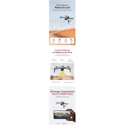 8813 Pro - 5G - WiFi - 1KM - FPV - 4K HD Dual Camera - RC Quadcopter - RTFDrones