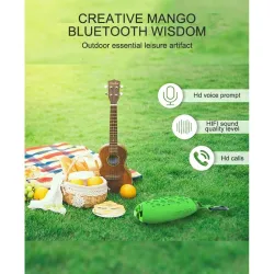 MG X1 - kabelloser Bluetooth-Lautsprecher - mit Mikrofon / Haken - wasserdicht - Freisprechfunktion - Mangoform