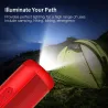 Draadloze Bluetooth speaker - mini zuilbox - TF kaart - waterdicht - met zaklampBluetooth Luidsprekers