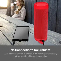 Draadloze Bluetooth speaker - mini zuilbox - TF kaart - waterdicht - met zaklampBluetooth Luidsprekers