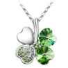 CollarFour-leaf clover pendant - metal necklace