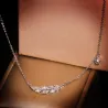 CollarSilver feather necklace - 925 sterling silver