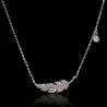 CollarSilver feather necklace - 925 sterling silver