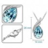 Austrian crystal feather / water drop - necklace / earring / bracelet - jewellery set