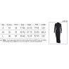 Fashionable button up dress - ankle length - long sleeve - v-neck