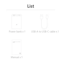 Xiaomi - power bank - zewnętrzna ładowarka baterii - 10000mAh - 3 wyjścia / 2 wejściaPowerbanki