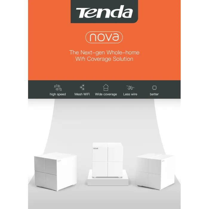 Tenda MW6 Nova - WiFi system - 2.4G / 5G - with app control