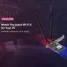 Tenda E30 - bezprzewodowa karta WiFi PCI-E - dwuzakresowa - 3000Mbps - WiFi 2.4G/5G - Bluetooth 5.0Sieć