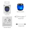 M&J - kabelloser Mini-Lautsprecher - mit Umhängeband - Bluetooth - LED