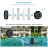 KERUI M523 - wireless doorbell kit - LED - waterproof - with touch button / 32 songs