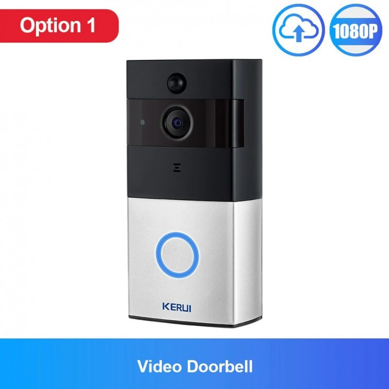 KERUI - 1080P - smart WiFi doorbell - chime - 2MP camera - video intercom