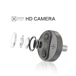 Cámaras de seguridadTimbre de video inteligente - con mirilla / detección de movimiento PIR / APP / WiFi - control remoto