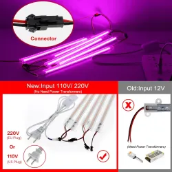 Luces de cultivoLuz de crecimiento de plantas LED - lámpara fito - espectro completo - 220V / 110V