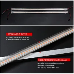 Lampe de culture à LED - lampe phyto - spectre complet - 220V / 110V