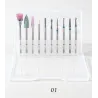 Wiertła ceramiczne obrotowe - końcówki stożkowe - do maszyny do manicure/pedicure elektrycznego - 10 sztukWiertła Do Paznokci