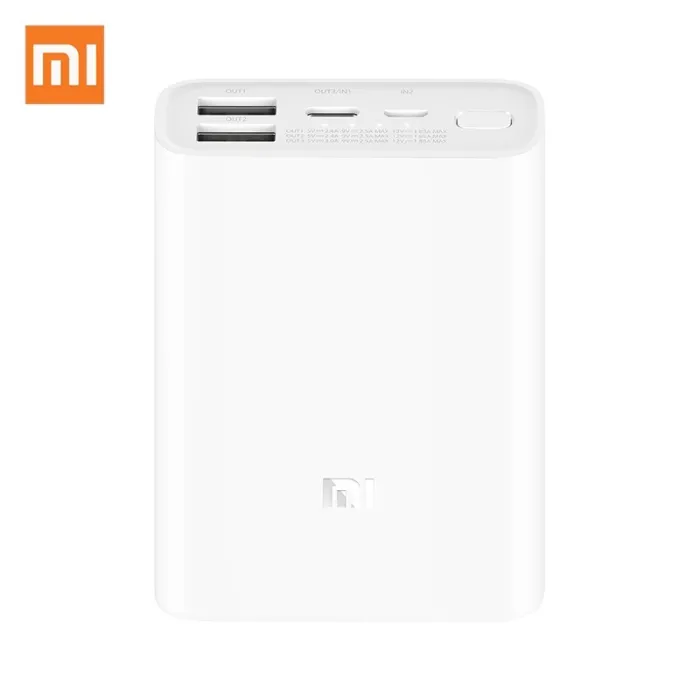 Xiaomi - power bank - zewnętrzna ładowarka baterii - 10000mAh - 3 wyjścia / 2 wejściaPowerbanki