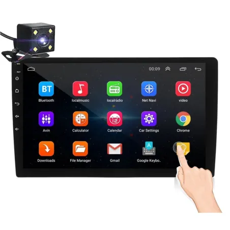 ANDROID 8.1 - DIN-2 CAR RADIO - 10.1" TOUCH SCREEN - GPS - BLUETOOTH - FM - WIFI - MP3 - MIRRORLINK