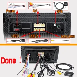 ANDROID 8.1 - DIN-2 CAR RADIO - 10.1" TOUCH SCREEN - GPS - BLUETOOTH - FM - WIFI - MP3 - MIRRORLINK