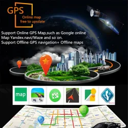 ANDROID 8.1 - DIN-2 CAR RADIO - 10.1" TOUCH SCREEN - GPS - BLUETOOTH - FM - WIFI - MP3 - MIRRORLINK