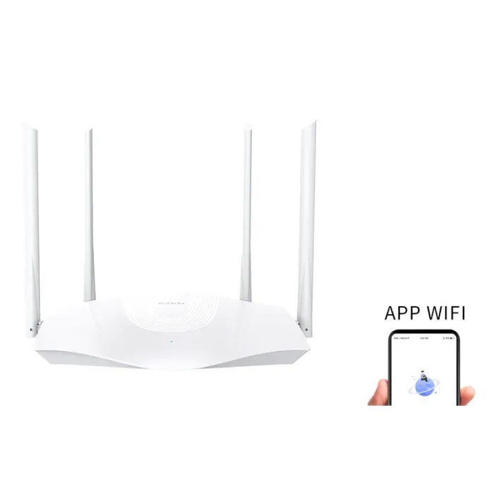 Tenda AX1800 AX3 - bezprzewodowy router WiFi - dwuzakresowy - repeater - wzmacniacz sygnału - 2,4 GHz / 5 GHzSieć