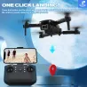 DronesFLYHAL E69 - WIFI - FPV - 1080P HD Wide Angle Camera - Foldable - RC Drone Quadcopter - RTF