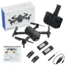 DronesFLYHAL E69 - WIFI - FPV - 1080P HD Wide Angle Camera - Foldable - RC Drone Quadcopter - RTF