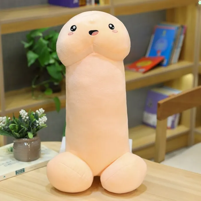 Penisvormig speelgoed - grappig pluche kussenKnuffels