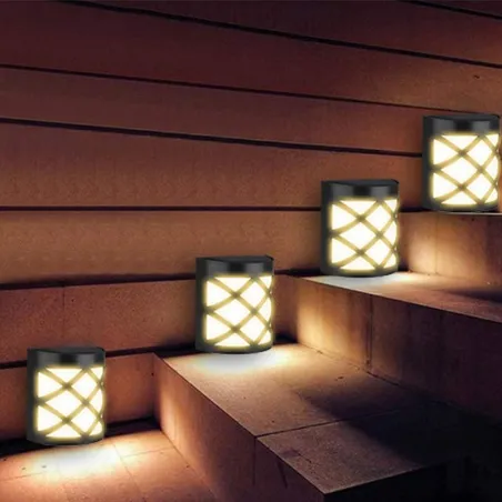 Solar wandlamp - tuinlamp - met bewegingssensor - waterdicht - 6 LEDSolar verlichting