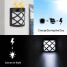Solar wandlamp - tuinlamp - met bewegingssensor - waterdicht - 6 LEDSolar verlichting