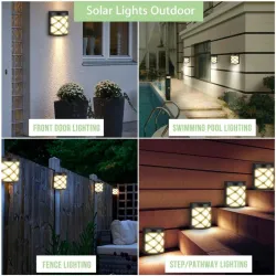 Solar wandlamp - tuinlamp - met bewegingssensor - waterdicht - 6 LEDSolar verlichting