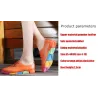 Fashionable leather loafers - with rainbow soles - unisex