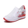 Trendy hoge instappers - slip-on - met bloemenprintSchoenen