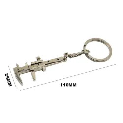 llaveroMini llavero de metal con regla de pinza vernier