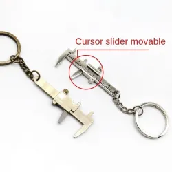 llaveroMini llavero de metal con regla de pinza vernier